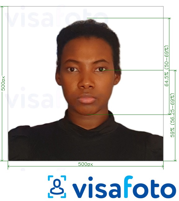 Παράδειγμα φωτογραφίας για Ρουάντα Ανατολική Αφρική Τουριστική Βίζα σε απευθείας σύνδεση με ακριβείς προδιαγραφές μεγέθους